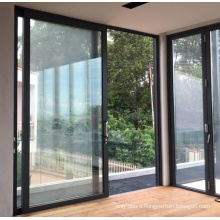 Interior french sliding glass door,aluminum glass doors with grills